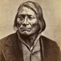 Ma-wa'-tan'-na-han'-ska, also known as Long Mandan and Tall Mandan, of the Two Kettle, Dakota Indians