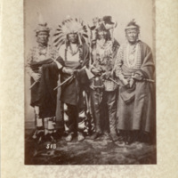 Group of four Ponca chiefs 