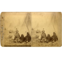 "Sitting Bull's camp; sectional view"