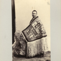  Chilcat chief with blanket, Alaska, 1891