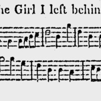 Sheet Music for &quot;The Girl I left behind me&quot;