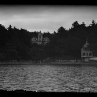 Bigelow mansion and boat house