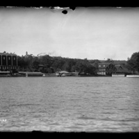 Theater and steamboat landing, Lake Quinsigamond